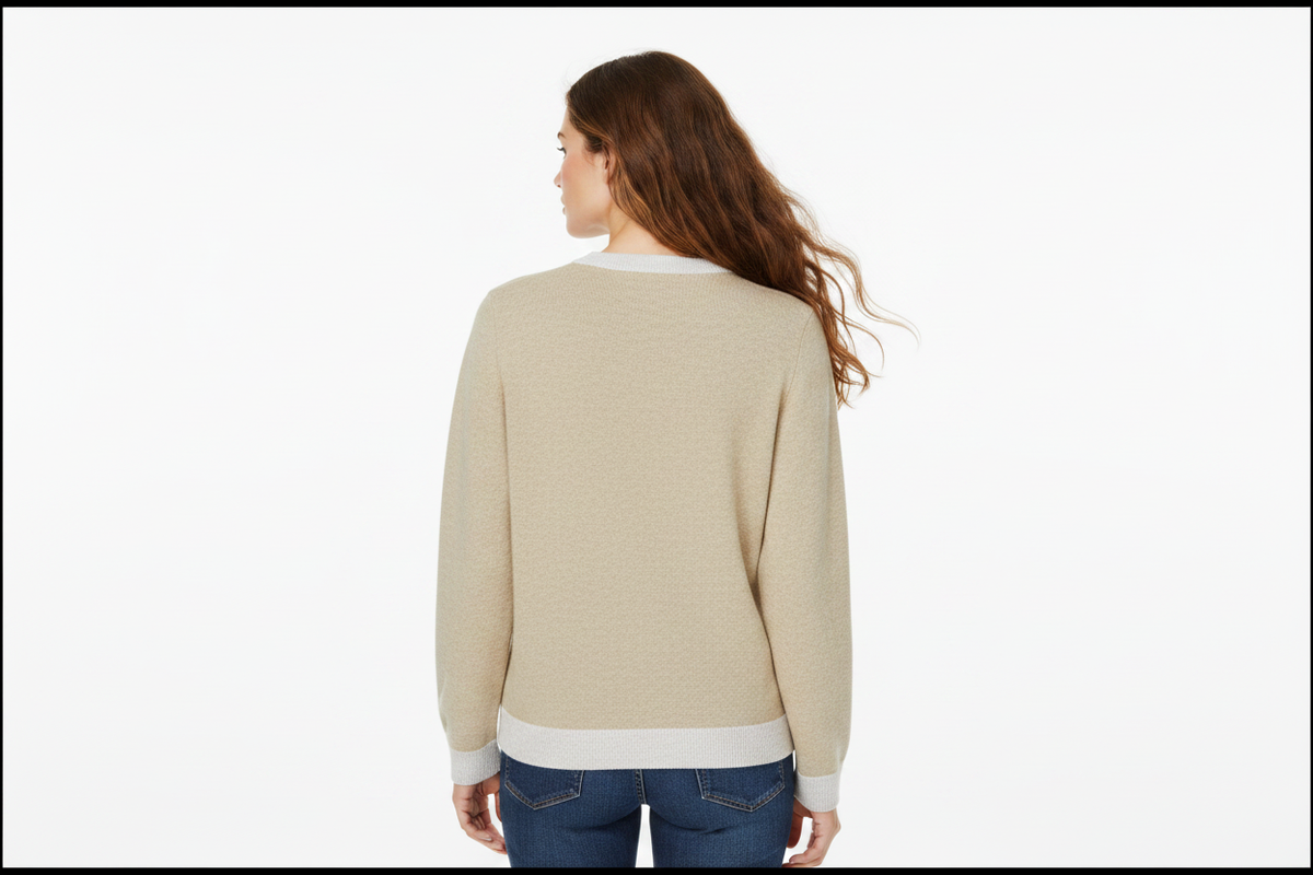 Shrimp Sweater Back View